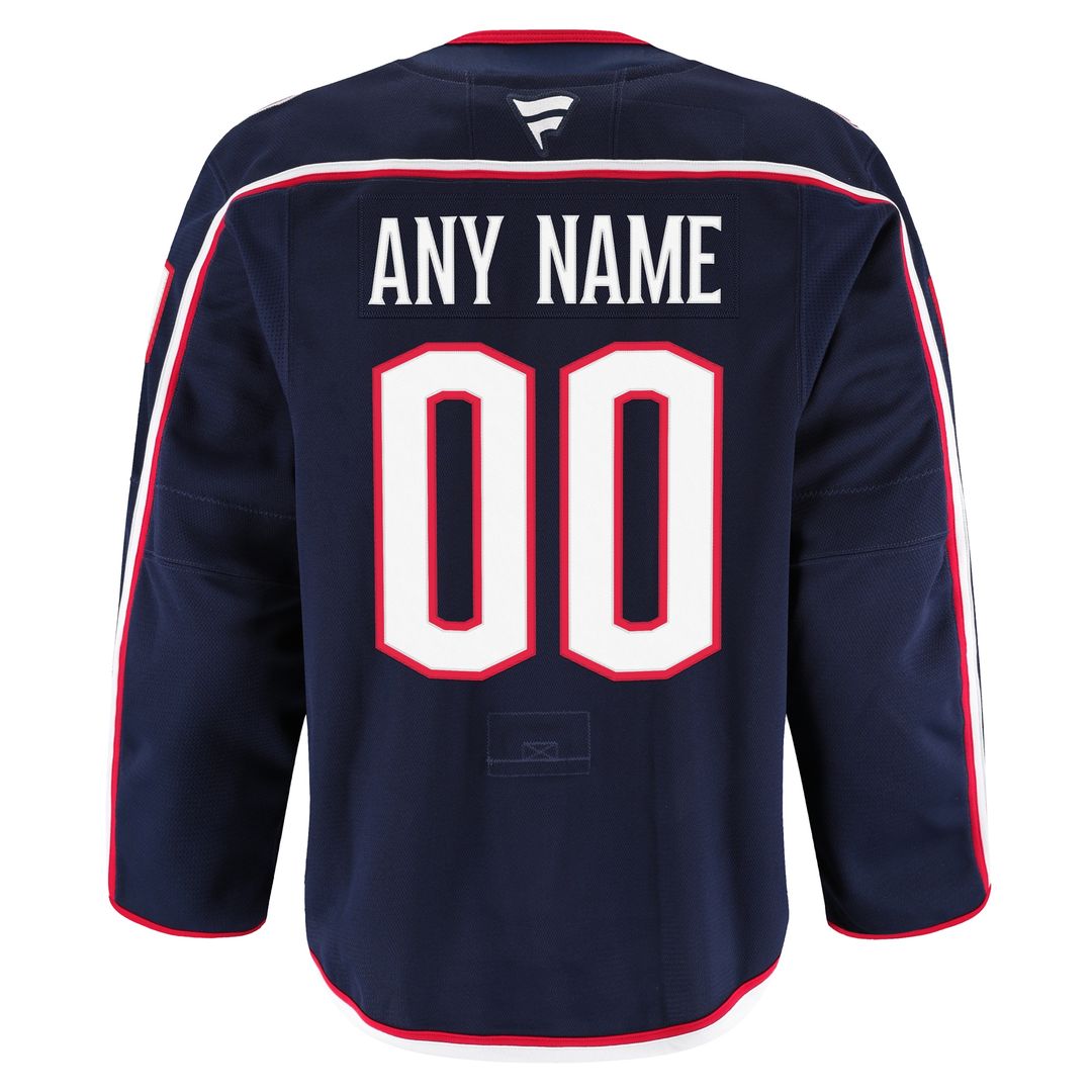 Columbus Blue Jackets Fanatics Home Authentic Pro Custom Jersey - Navy