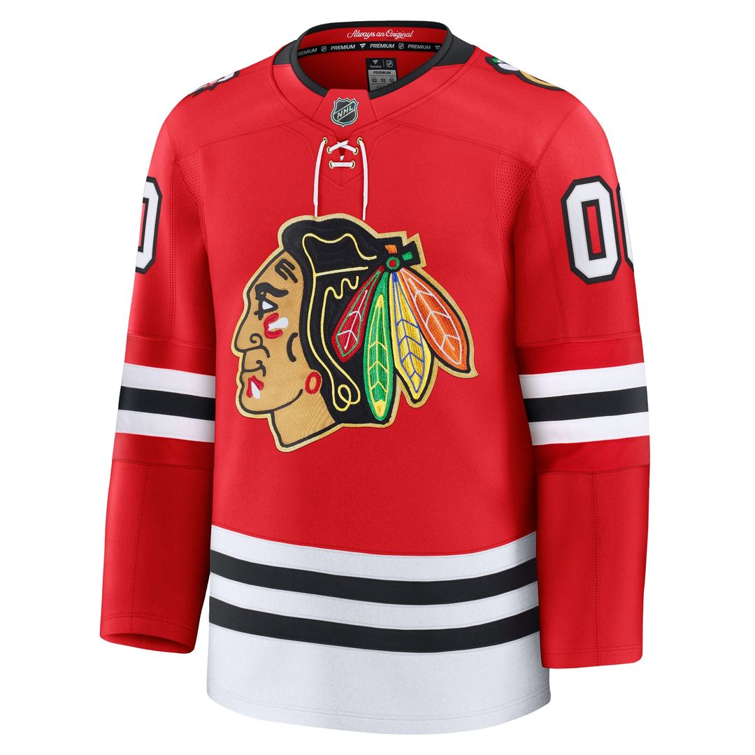 Chicago Blackhawks Fanatics Centennial Premium Custom Jersey - Red