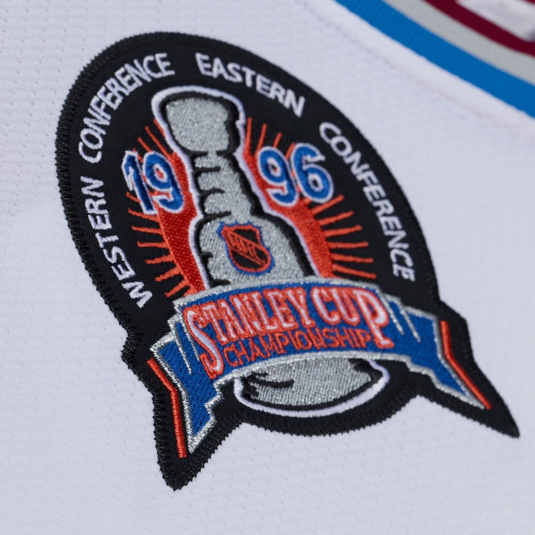 Patrick Roy Colorado Avalanche Mitchell & Ness 1995 Power Play Jersey - White
