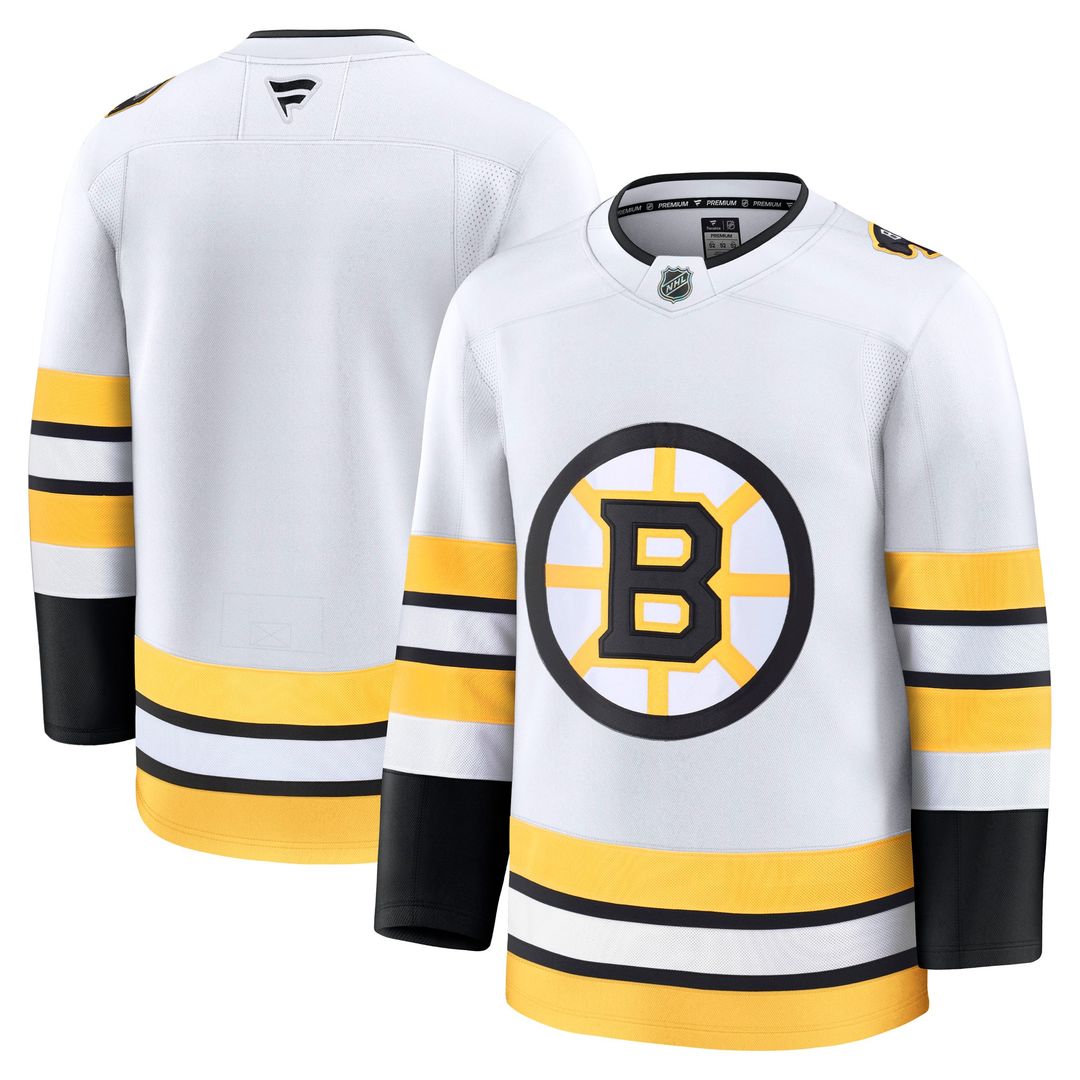 Boston Bruins Fanatics Away Premium Jersey - White