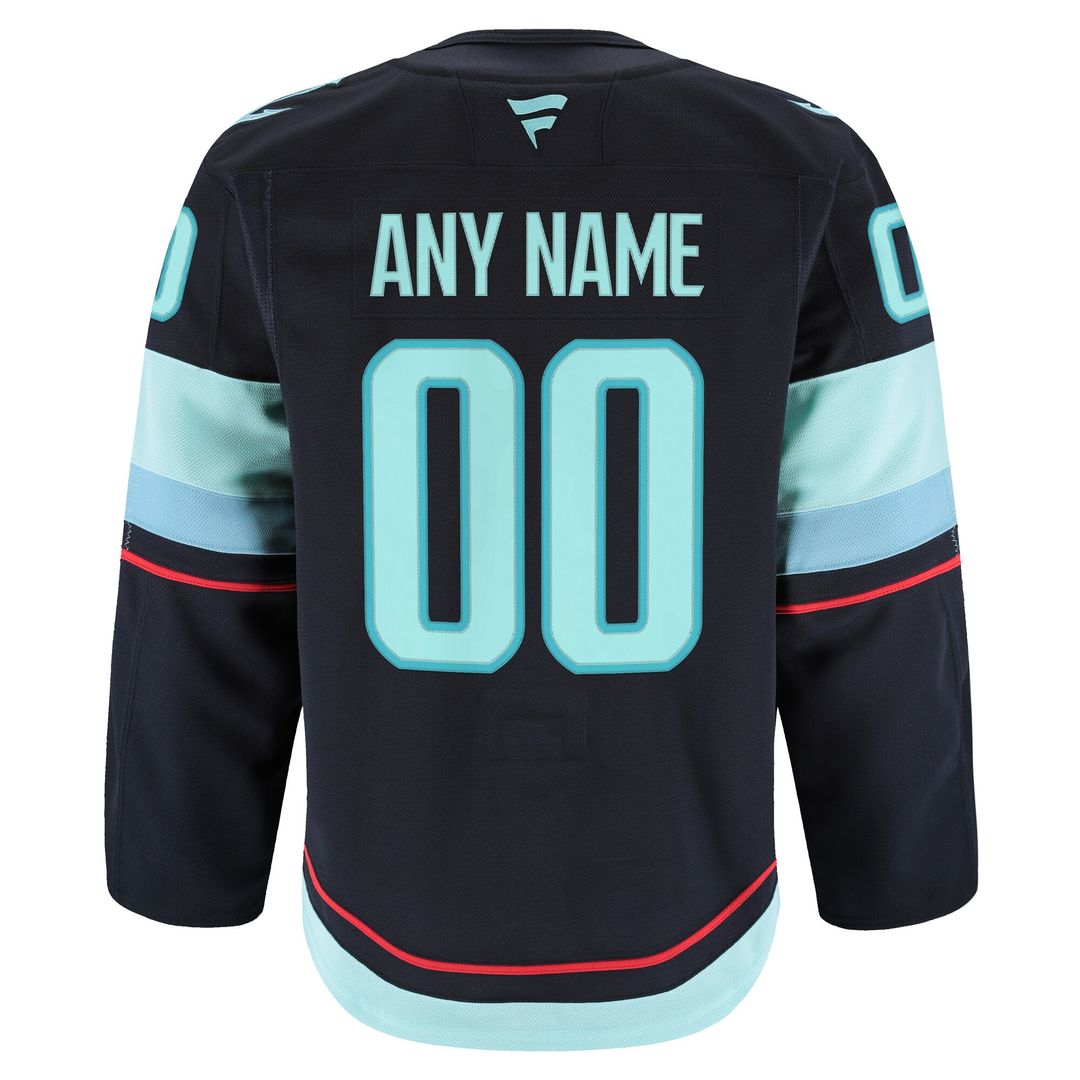 Seattle Kraken Fanatics Alternate Authentic Pro Custom Jersey - Black