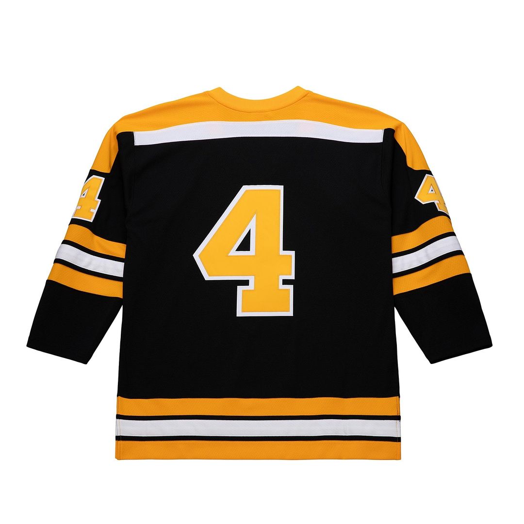 Bobby Orr Boston Bruins Mitchell & Ness Big & Tall 1971/72 Blue Line 2.0 Jersey - Black