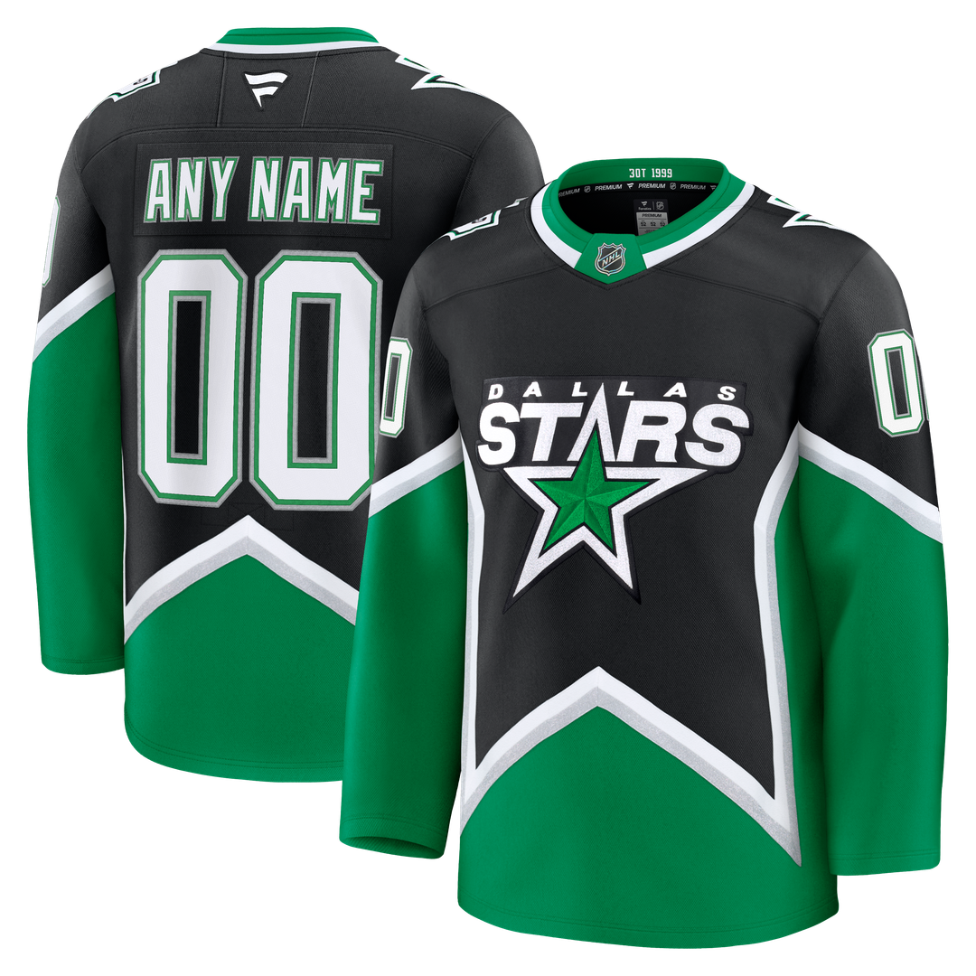 Dallas Stars Fanatics Alternate Premium Custom Jersey - Black