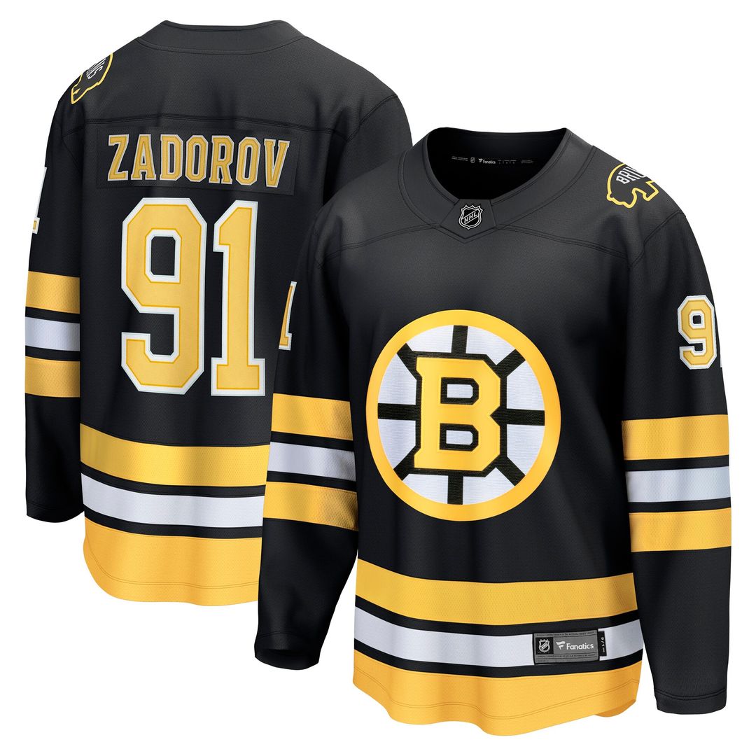Nikita Zadorov Boston Bruins Fanatics Home Breakaway Player Jersey - Black