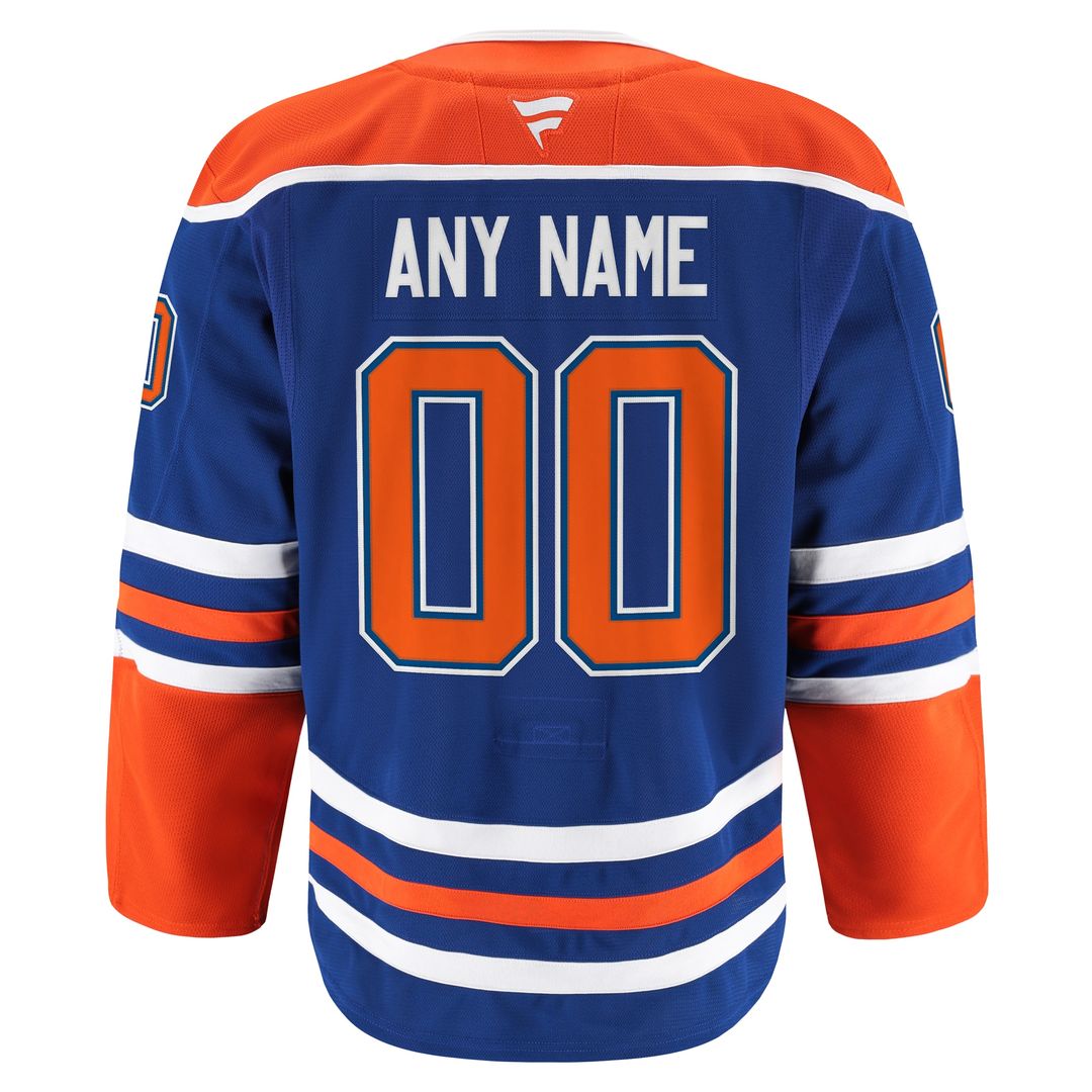 Edmonton Oilers Fanatics Home Authentic Pro Custom Jersey - Royal