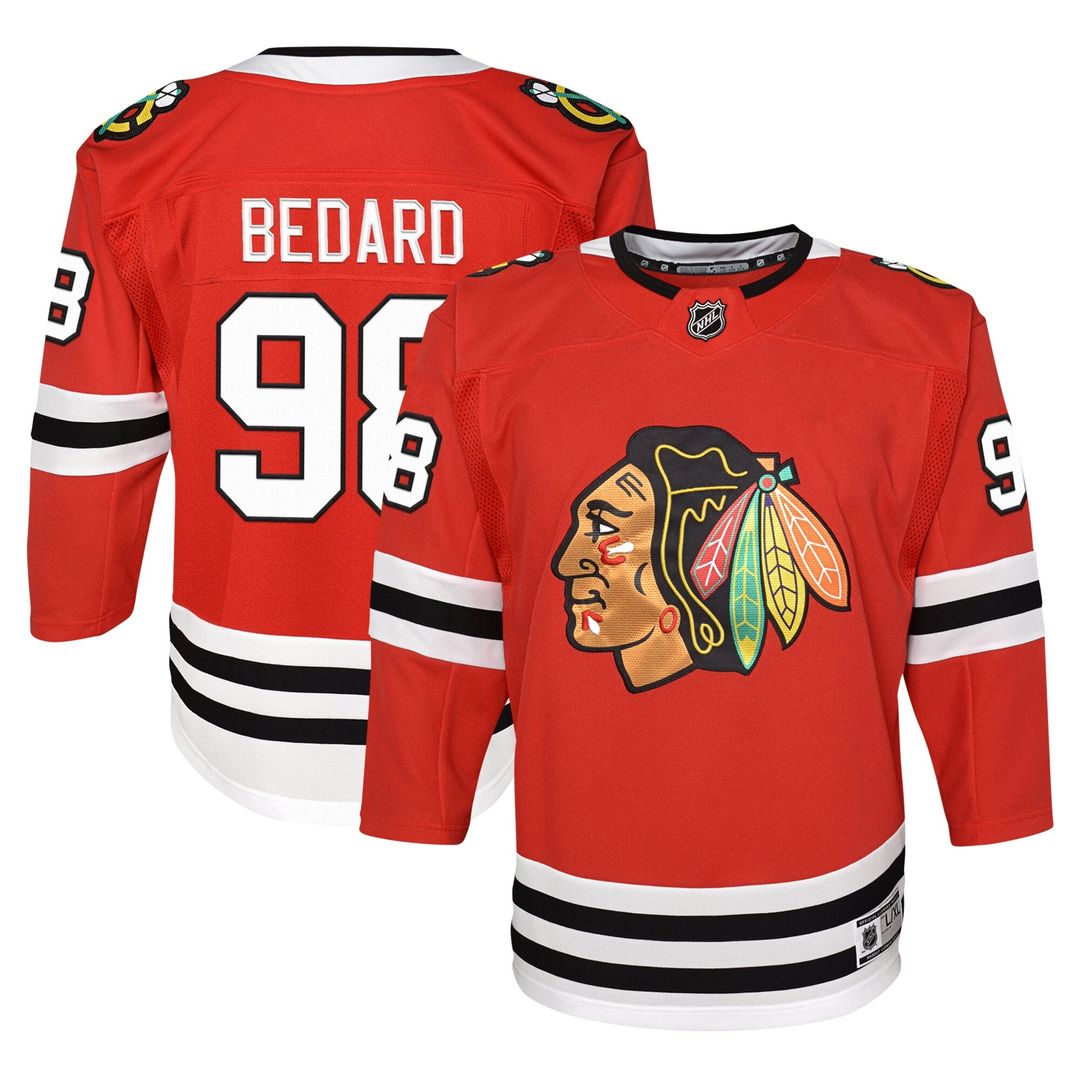 Connor Bedard Chicago Blackhawks Youth Home Premier?Player Jersey - Red