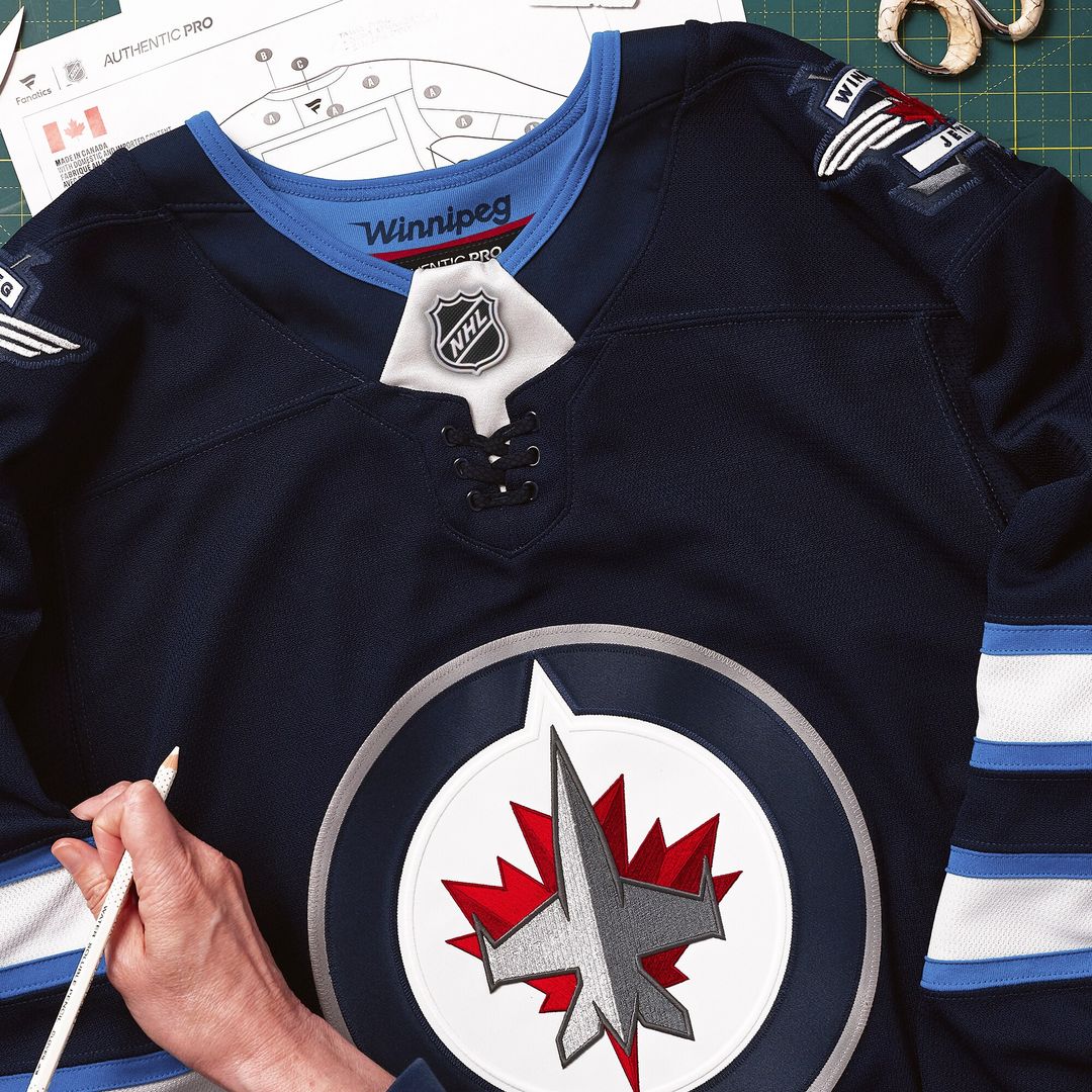 Winnipeg Jets Fanatics Home Authentic Pro Custom Jersey - Navy