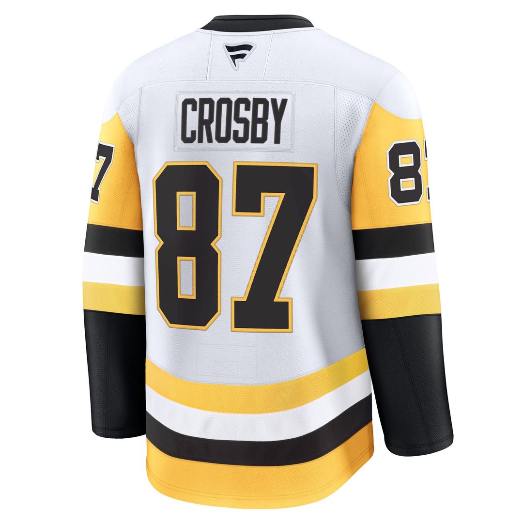 Sidney Crosby Pittsburgh Penguins Fanatics Away Premium Jersey - White