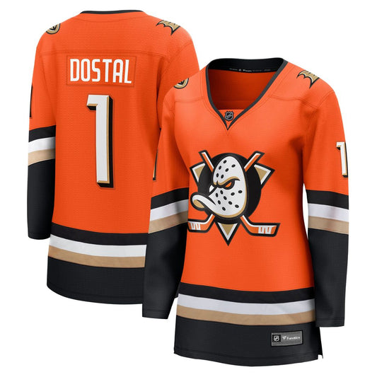 Lukas Dostal Anaheim Ducks Fanatics Women's Home Breakaway Jersey - Orange