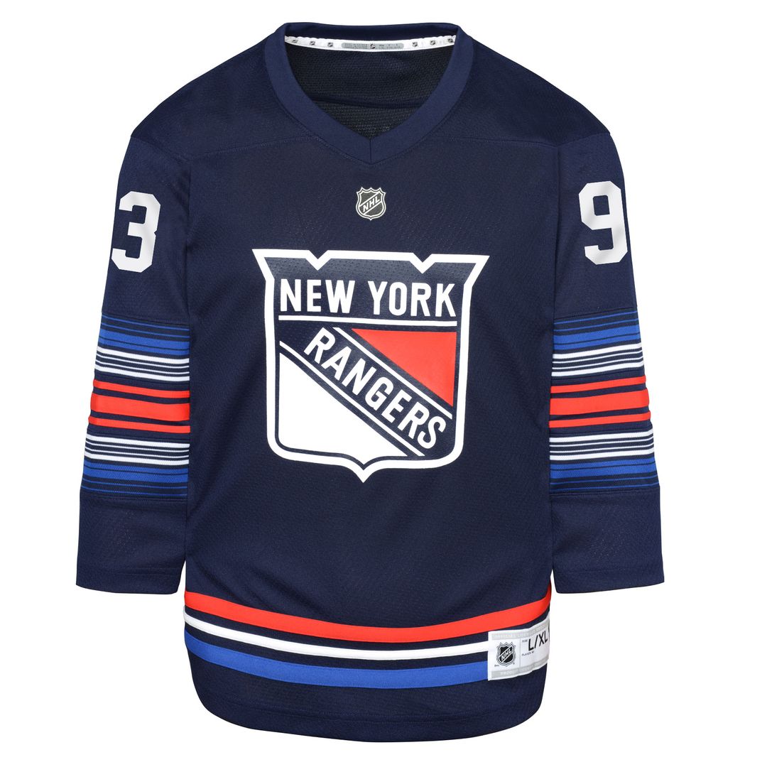 Mika Zibanejad New York Rangers Youth Alternate Player Replica Jersey - Navy