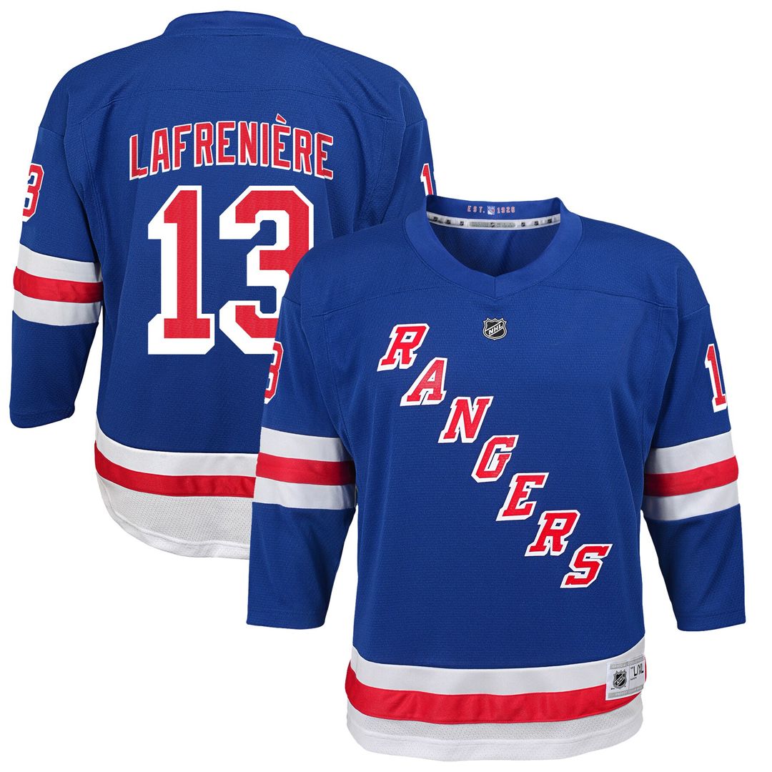 Alexis Lafreniere New York Rangers Youth Home Player Replica Jersey - Blue