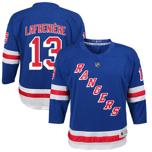 Alexis Lafreniere New York Rangers Youth Home Player Replica Jersey - Blue