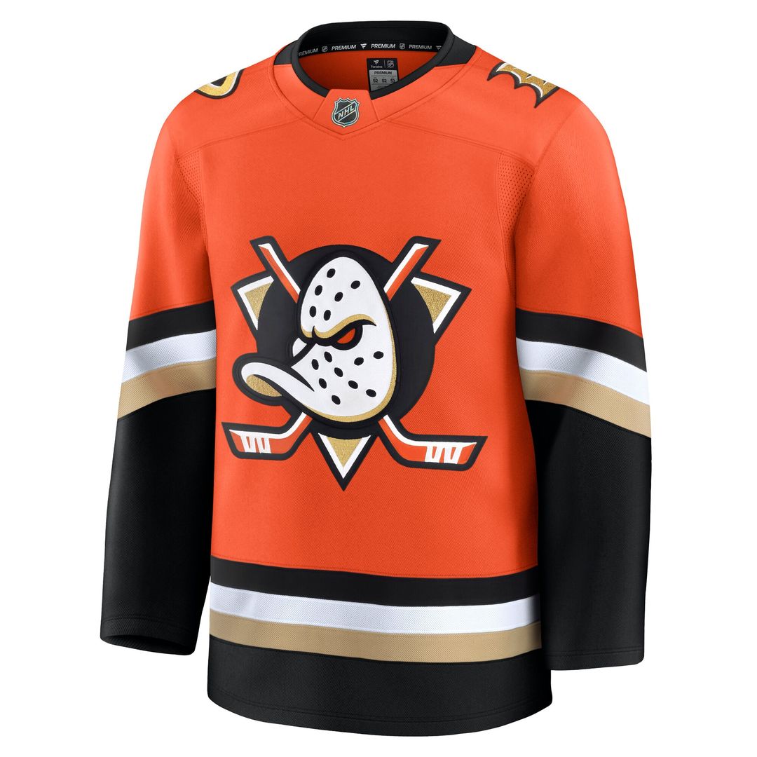 Anaheim Ducks Fanatics Home Premium Jersey - Orange