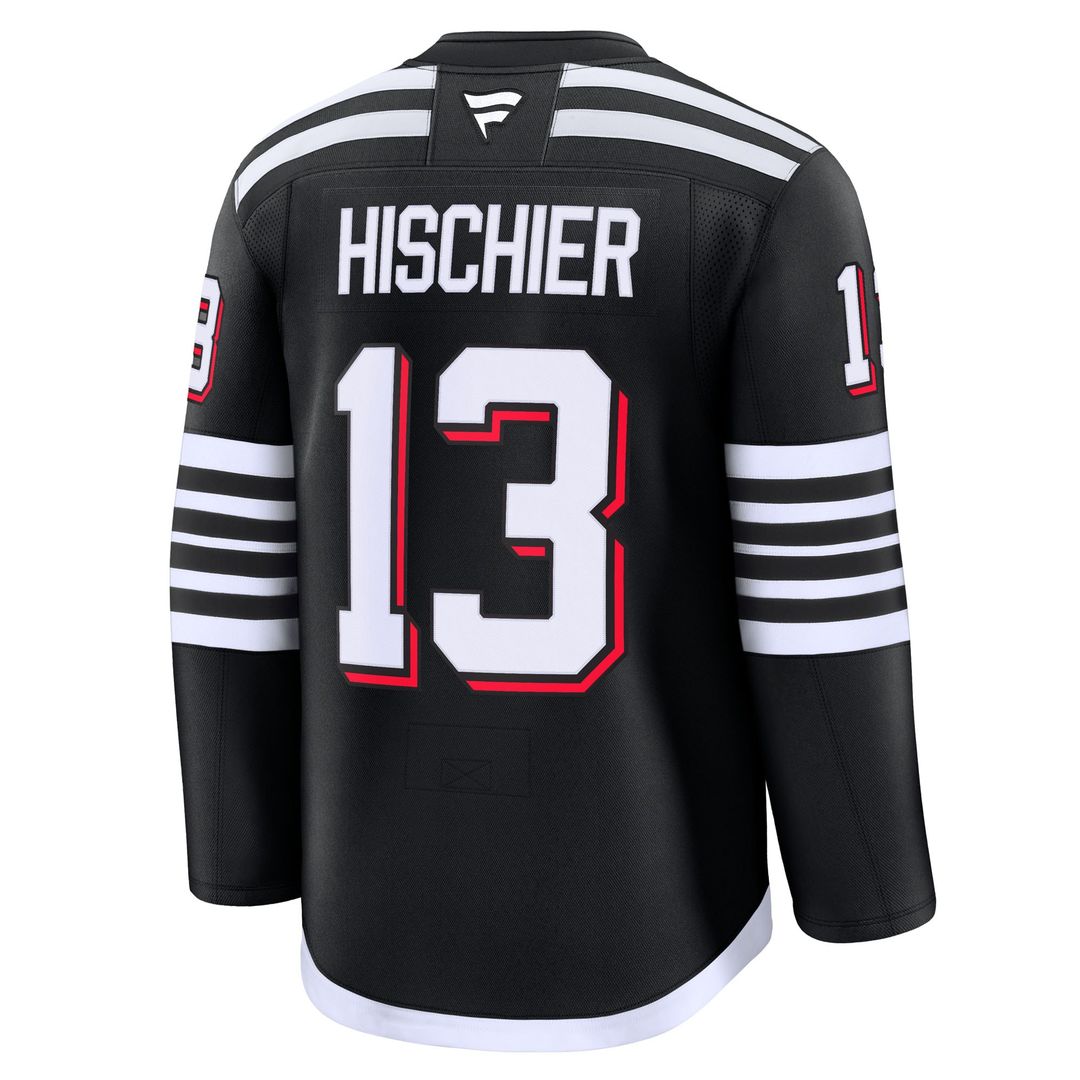 Nico Hischier New Jersey Devils Fanatics Away Premium Jersey - White