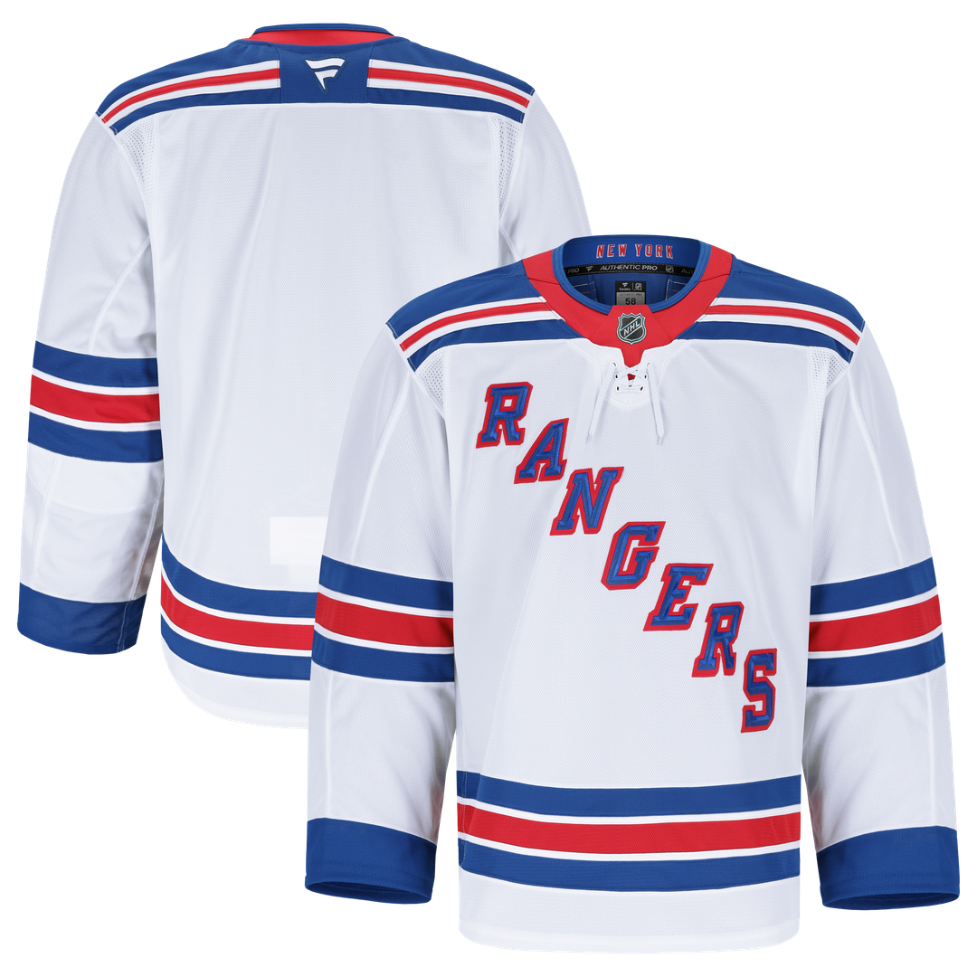 New York Rangers Fanatics Away Authentic Pro Jersey - White