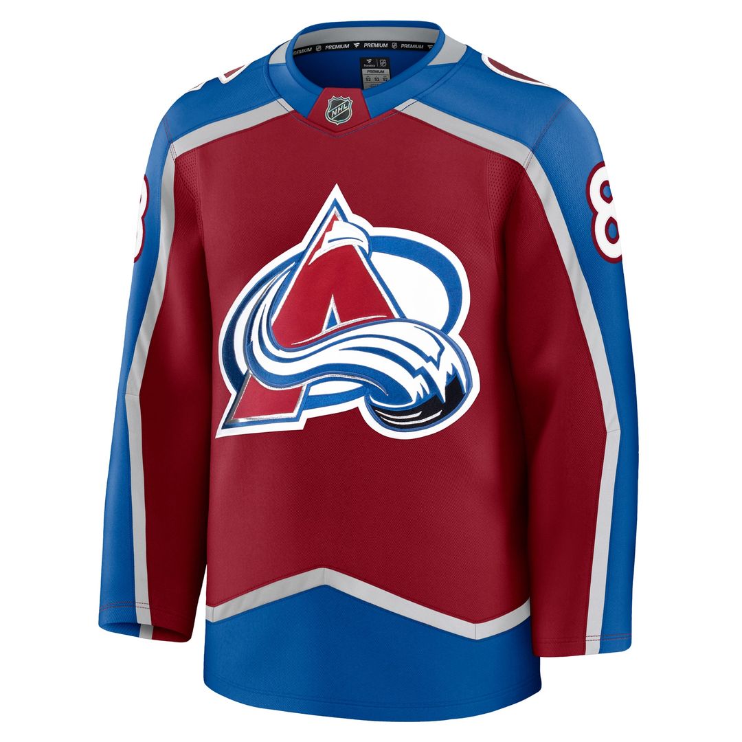 Cale Makar Colorado Avalanche Fanatics Home Premium Jersey - Burgundy
