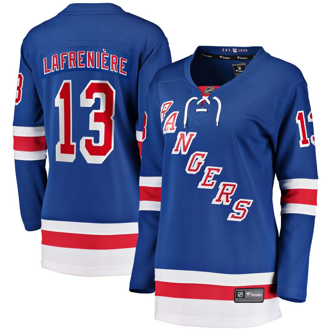 Alexis Lafreni¨¨re New York Rangers Fanatics Women's Breakaway Player Jersey - Blue