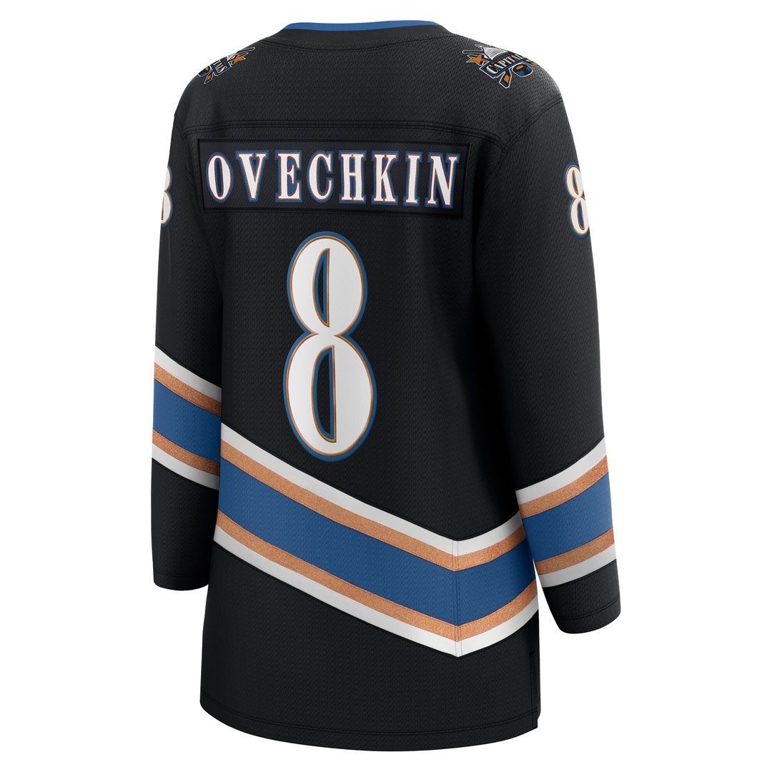 Alexander Ovechkin Washington Capitals Fanatics Women's 50th Anniversary Breakaway Jersey - Black