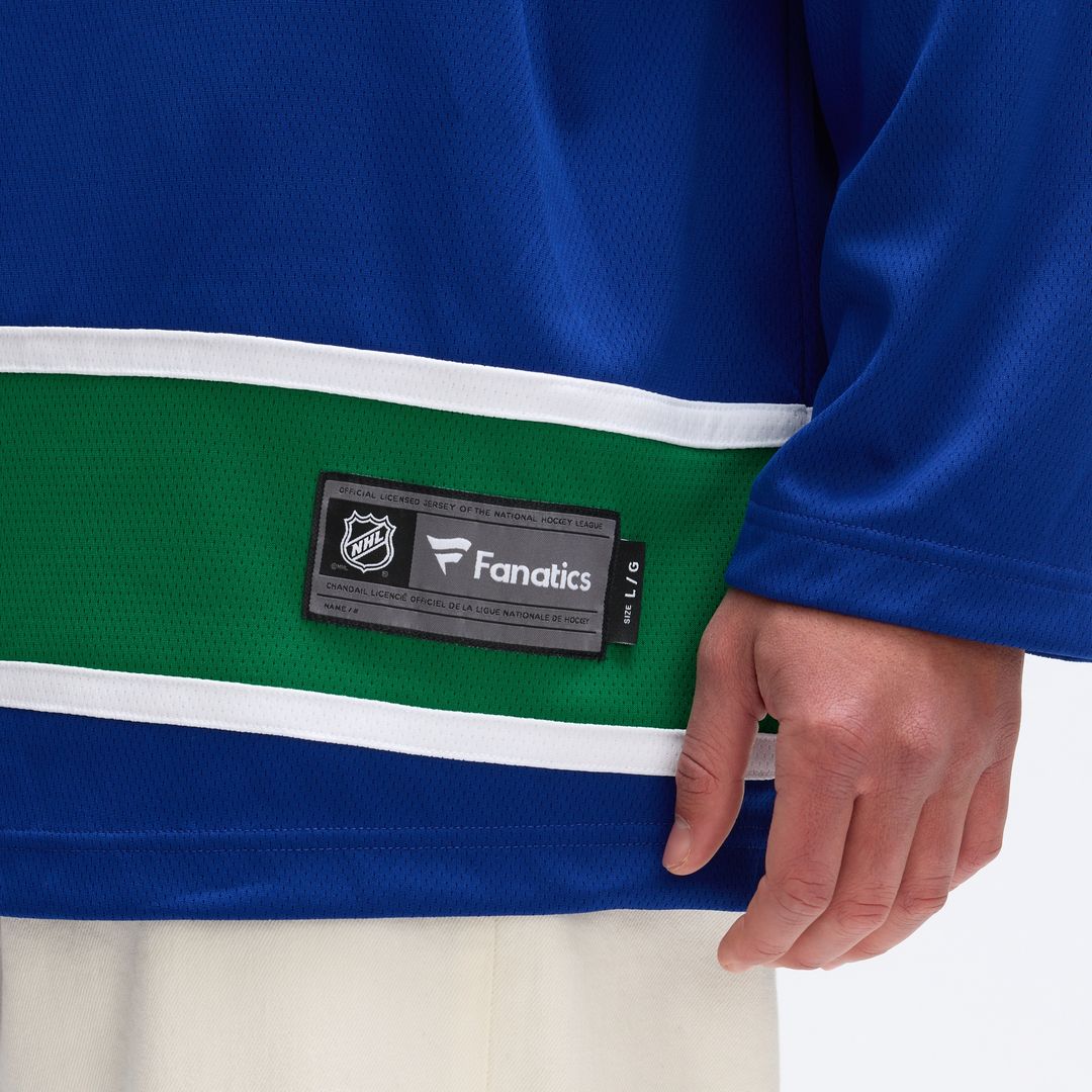 Vancouver Canucks Fanatics Home Team Breakaway Jersey - Blue