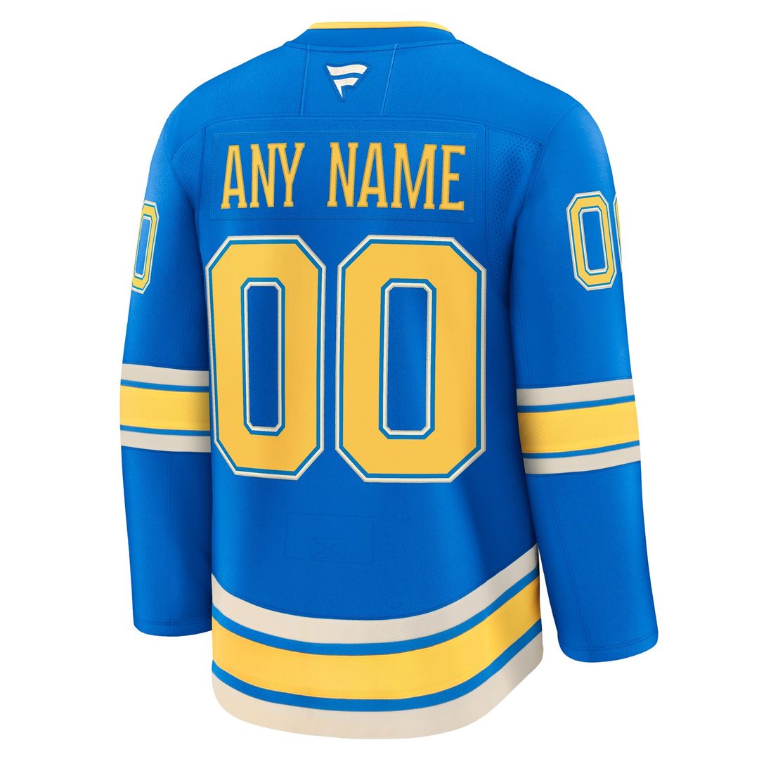 St. Louis Blues Fanatics Away Premium Custom Jersey - White