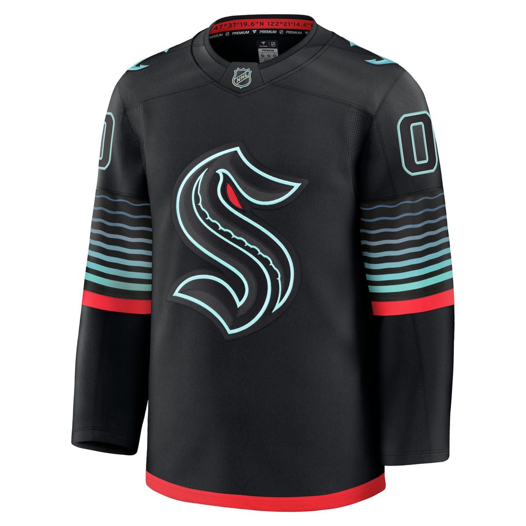 Seattle Kraken Fanatics Home Premium Custom Jersey - Deep Sea Blue