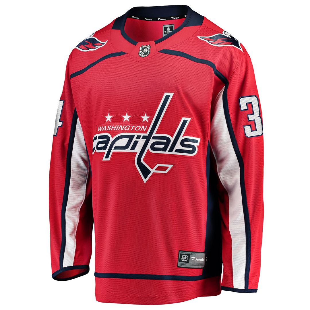 Justin Sourdif Washington Capitals Fanatics Home Breakaway Jersey - Red