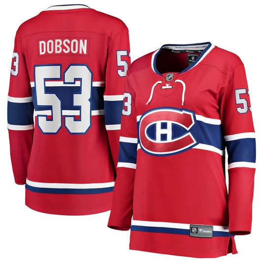 Noah Dobson Montreal Canadiens Fanatics Women's Home Breakaway Jersey - Red