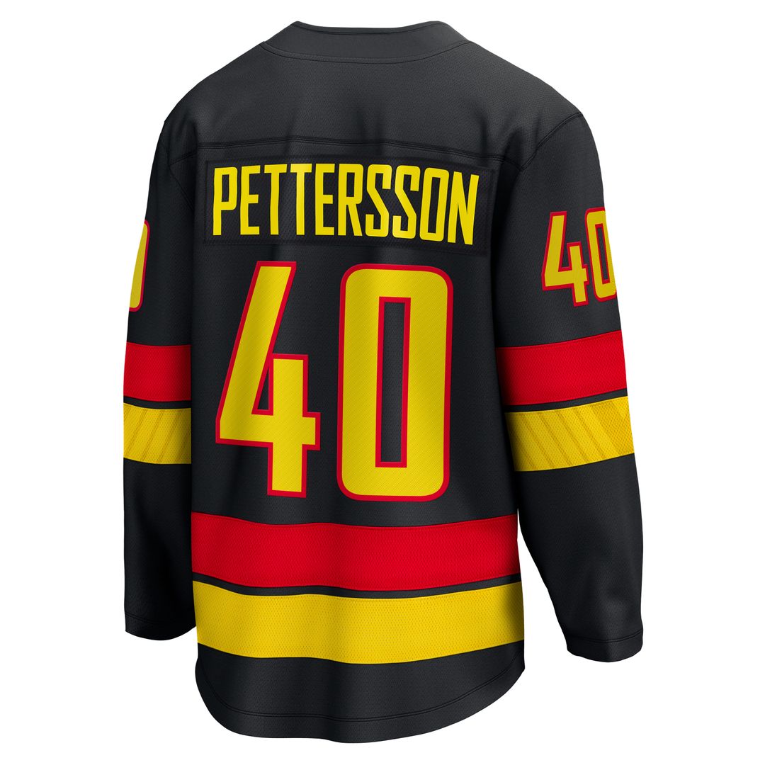 Elias Pettersson Vancouver Canucks Fanatics Breakaway Jersey - Black