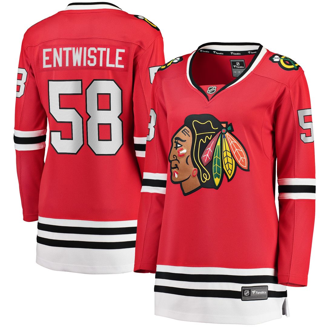 MacKenzie Entwistle Chicago Blackhawks Fanatics Women's Home Breakaway Player Jersey - Red