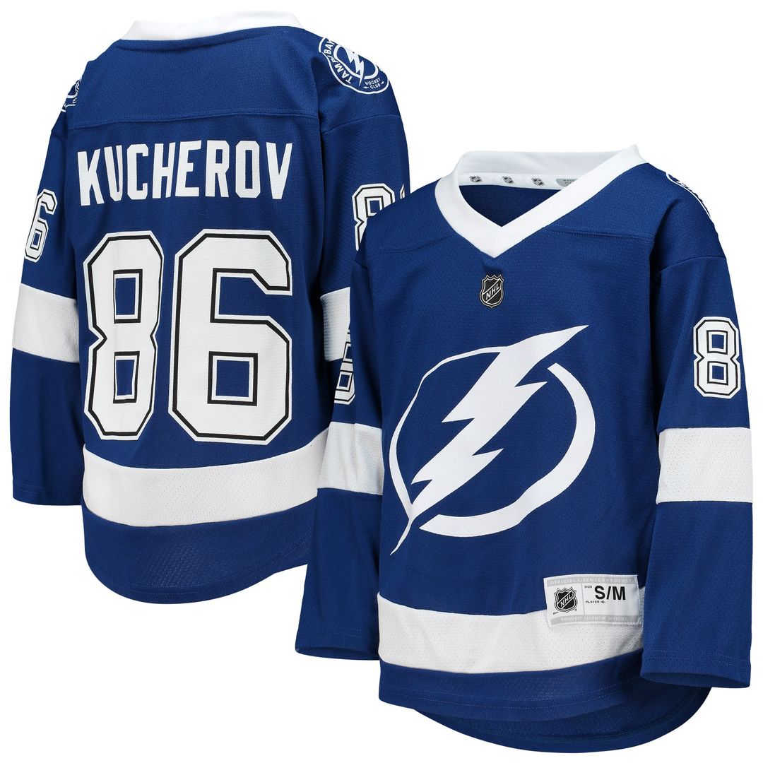 Nikita Kucherov Tampa Bay Lightning Youth Home Player Replica Jersey - Blue