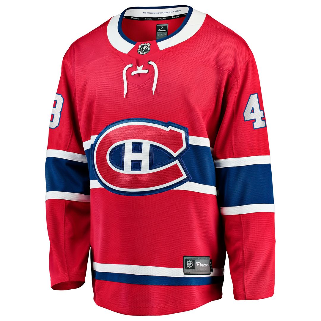 Lane Hutson Montreal Canadiens Fanatics Home Breakaway Jersey - Red