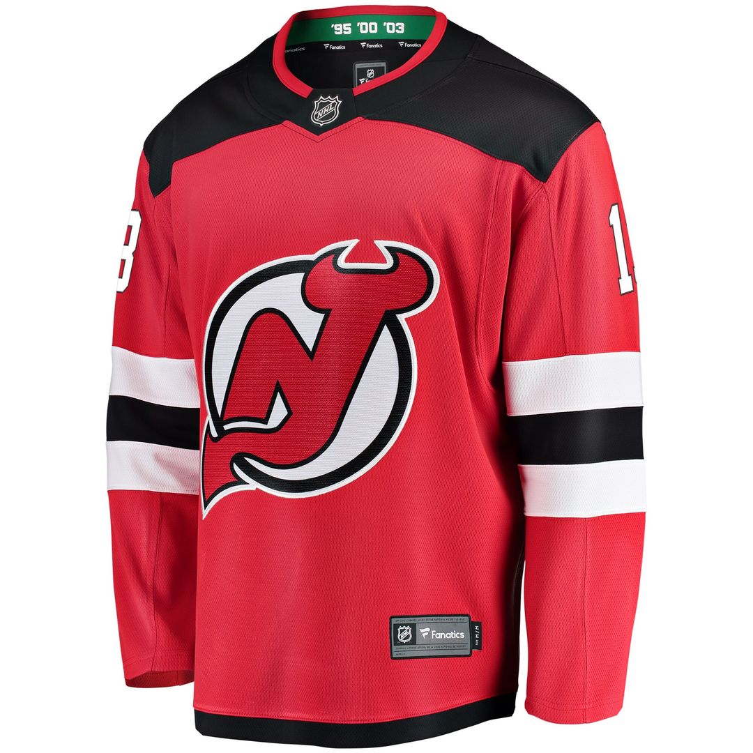 Nico Hischier New Jersey Devils Fanatics Youth Home Breakaway Player Jersey - Red