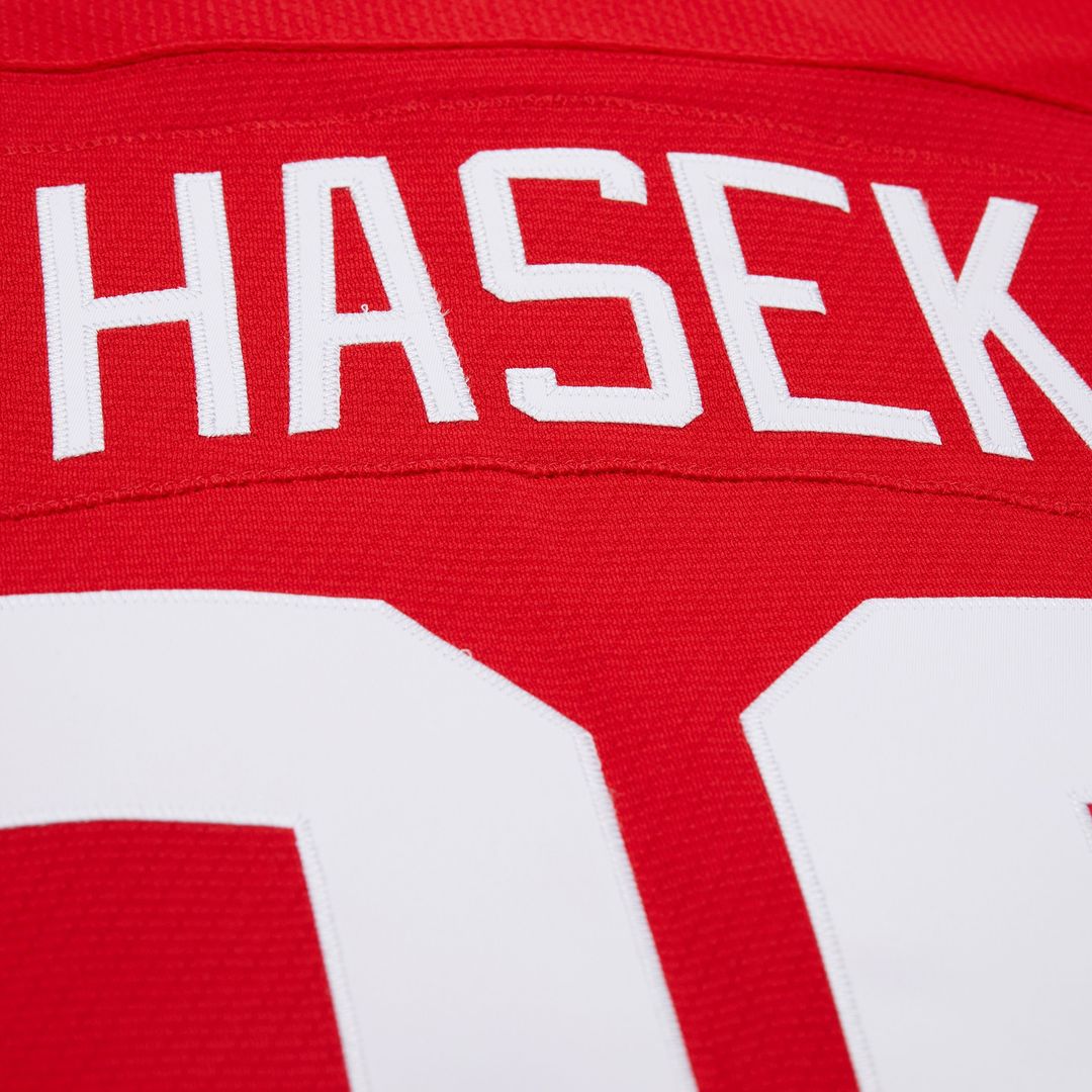 Dominik Hasek Detroit Red Wings Mitchell & Ness 2007-08 Power Play Jersey - Red