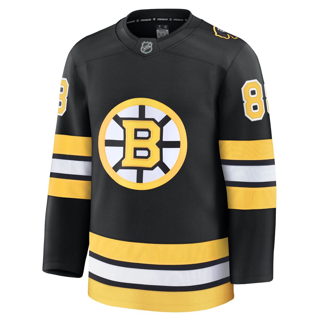 David Pastrnak Boston Bruins Fanatics Home Premium Player Jersey - Black