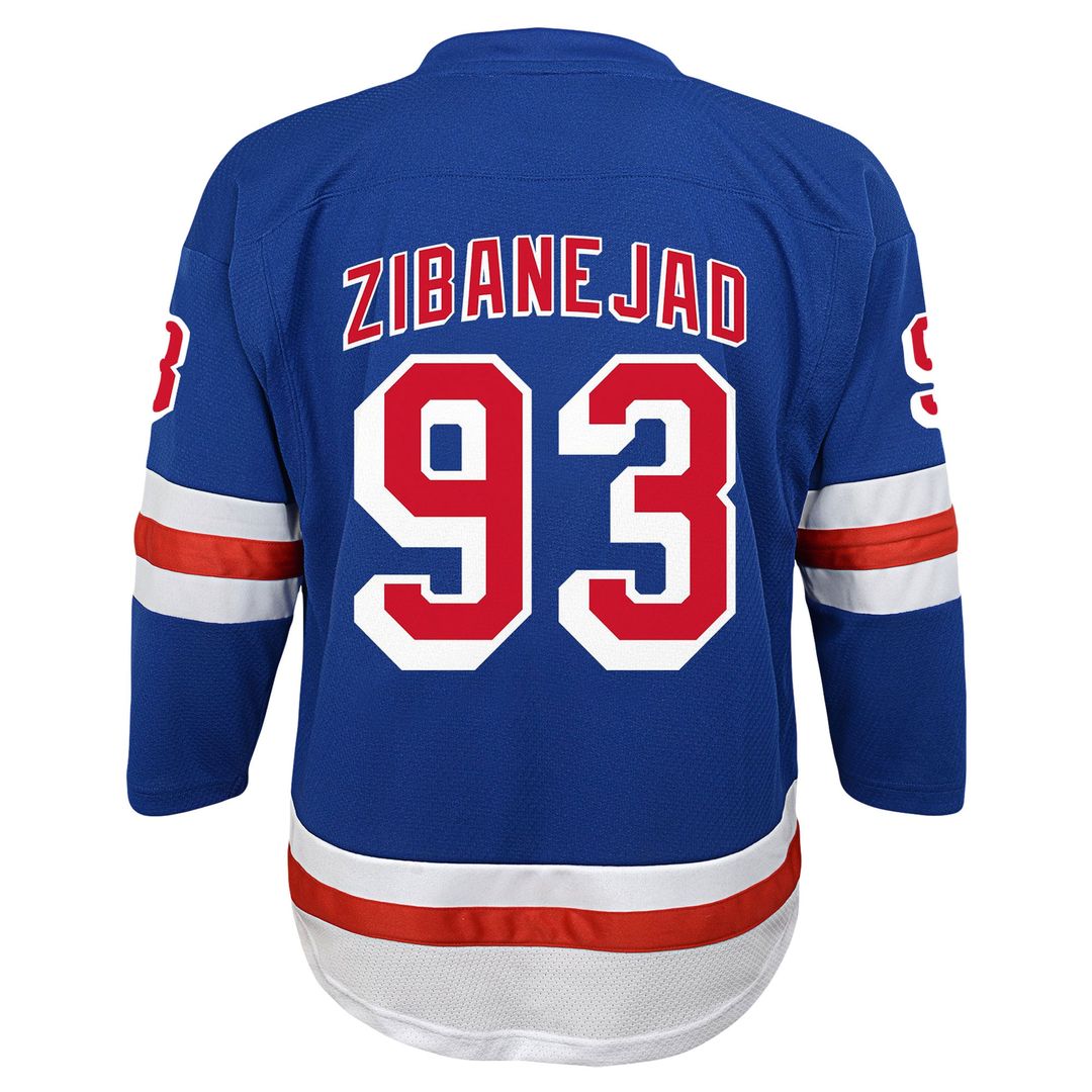Mika Zibanejad New York Rangers Youth Home Player Replica Jersey - Blue