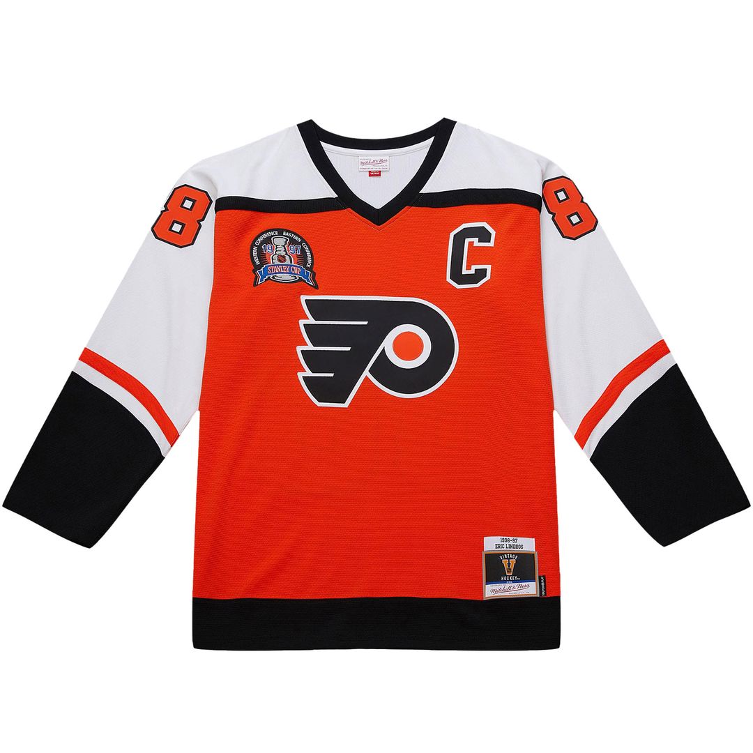 Eric Lindros Philadelphia Flyers 1996-97 Power Play Jersey - Orange