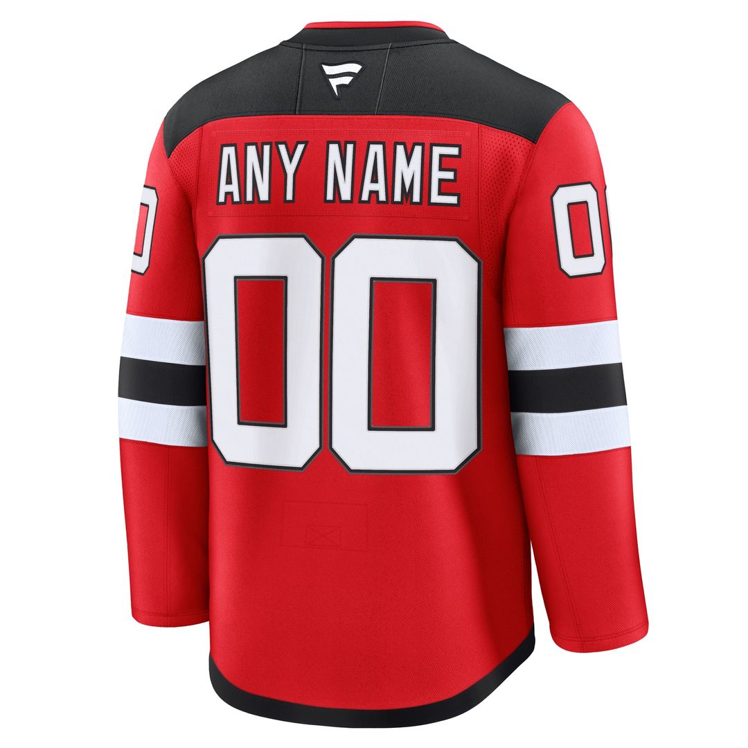 New Jersey Devils Fanatics Away Premium Custom Jersey - White