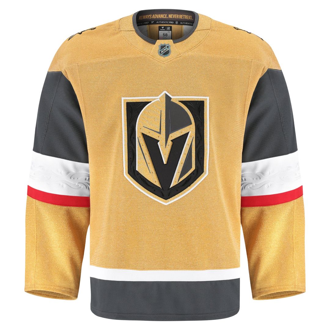 Vegas Golden Knights Fanatics Home Authentic Pro Jersey - Gold