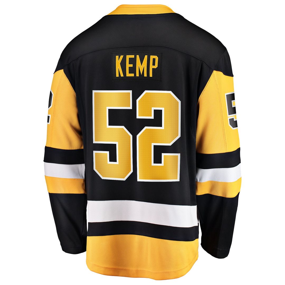 Philip Kemp Pittsburgh Penguins Fanatics Home Breakaway Jersey - Black