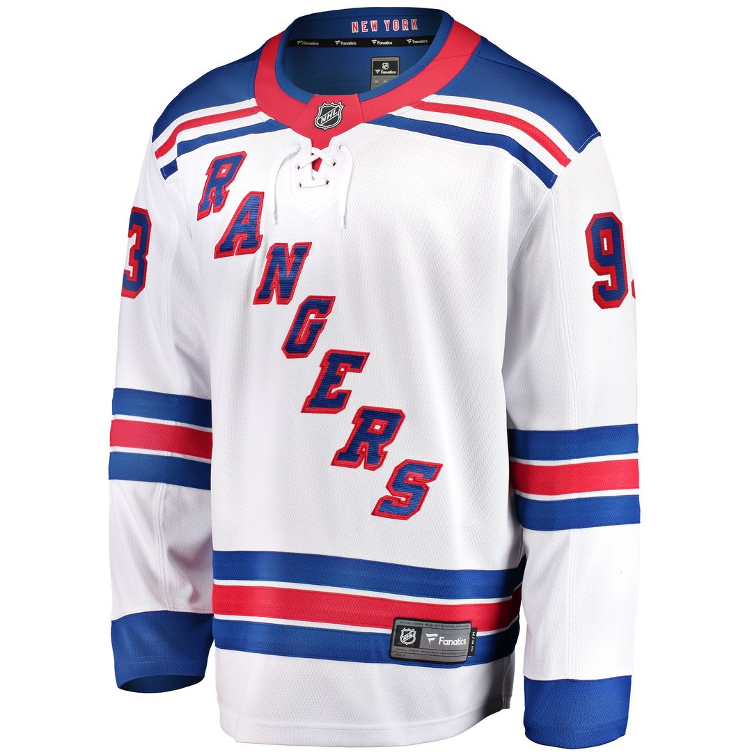 Mika Zibanejad New York Rangers Fanatics Home Breakaway Player Jersey - Blue