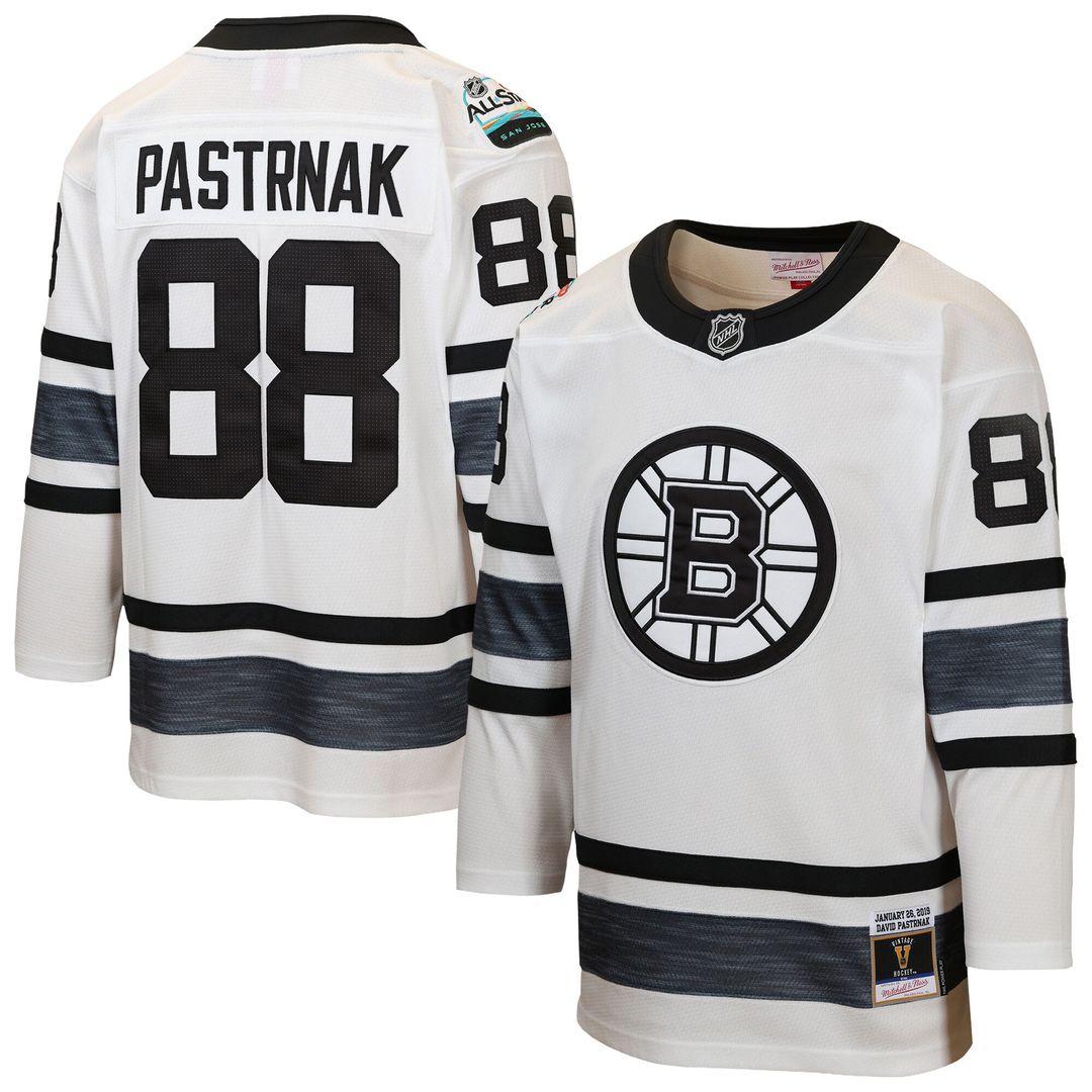 David Pastrnak Boston Bruins Mitchell & Ness Youth 2019 All-Star Game Power Play Jersey - White