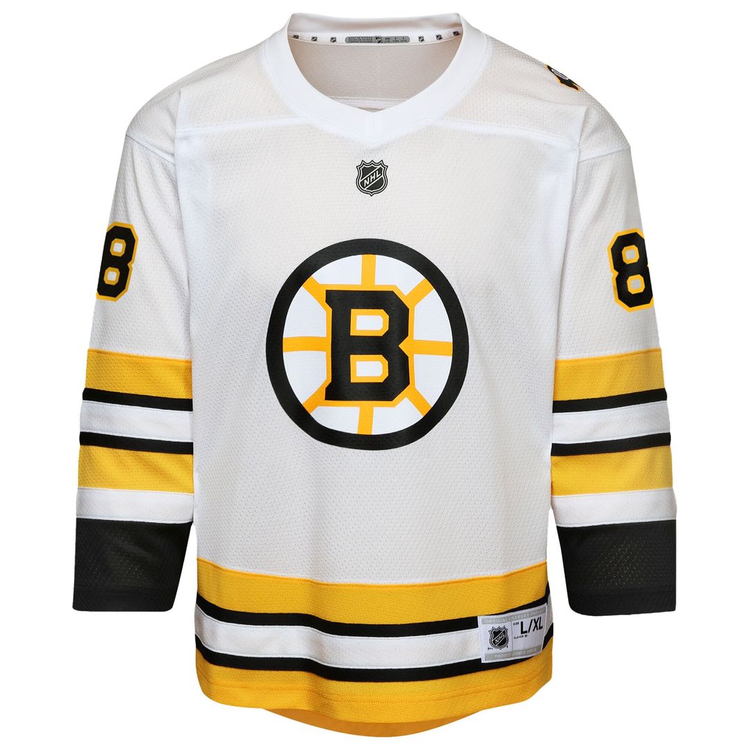 David Pastrnak Boston Bruins Youth Home Player Replica Jersey - White
