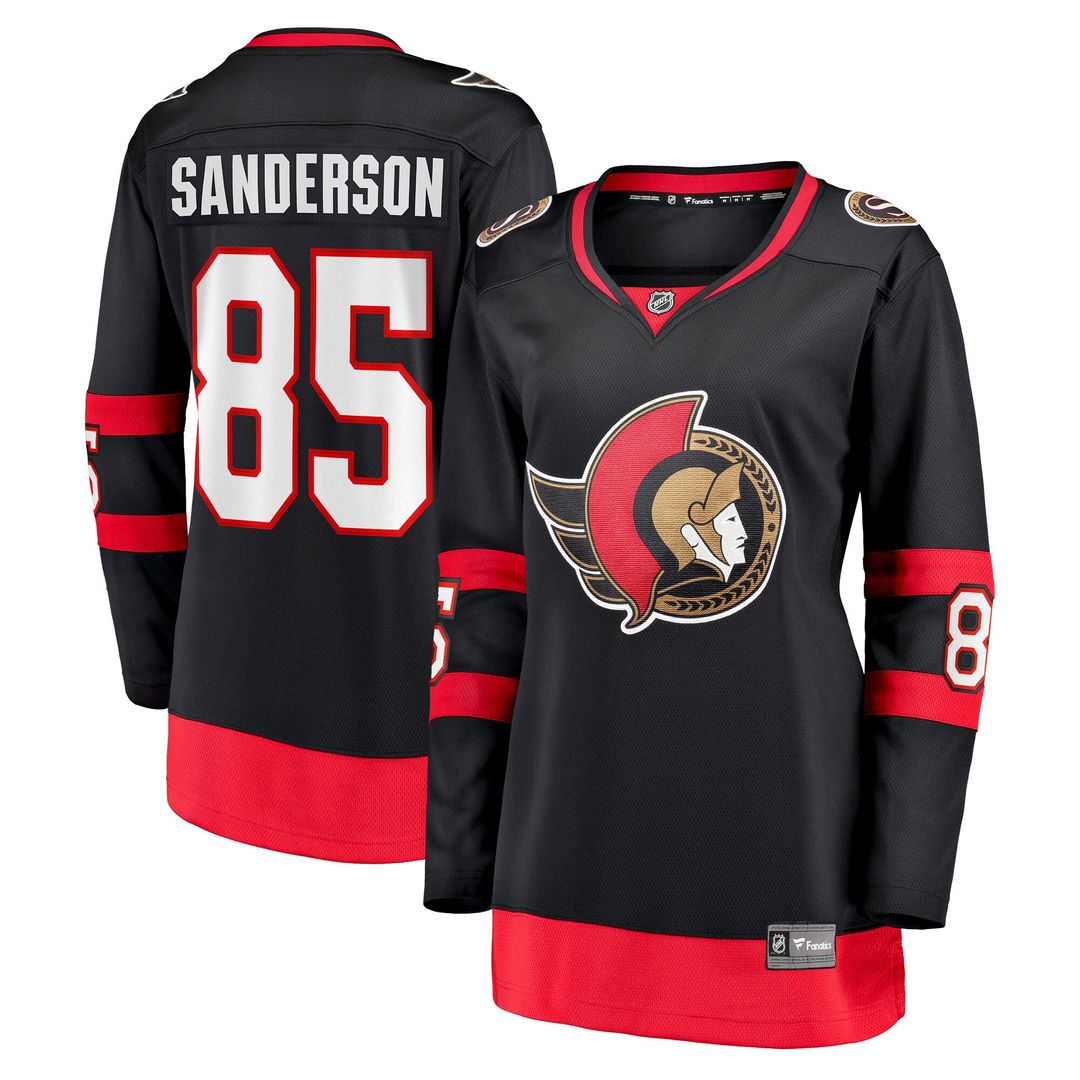 Jake Sanderson Ottawa Senators Fanatics Women's Home Breakaway Jersey - Black