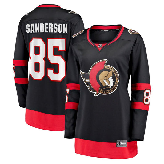 Jake Sanderson Ottawa Senators Fanatics Women's Home Breakaway Jersey - Black