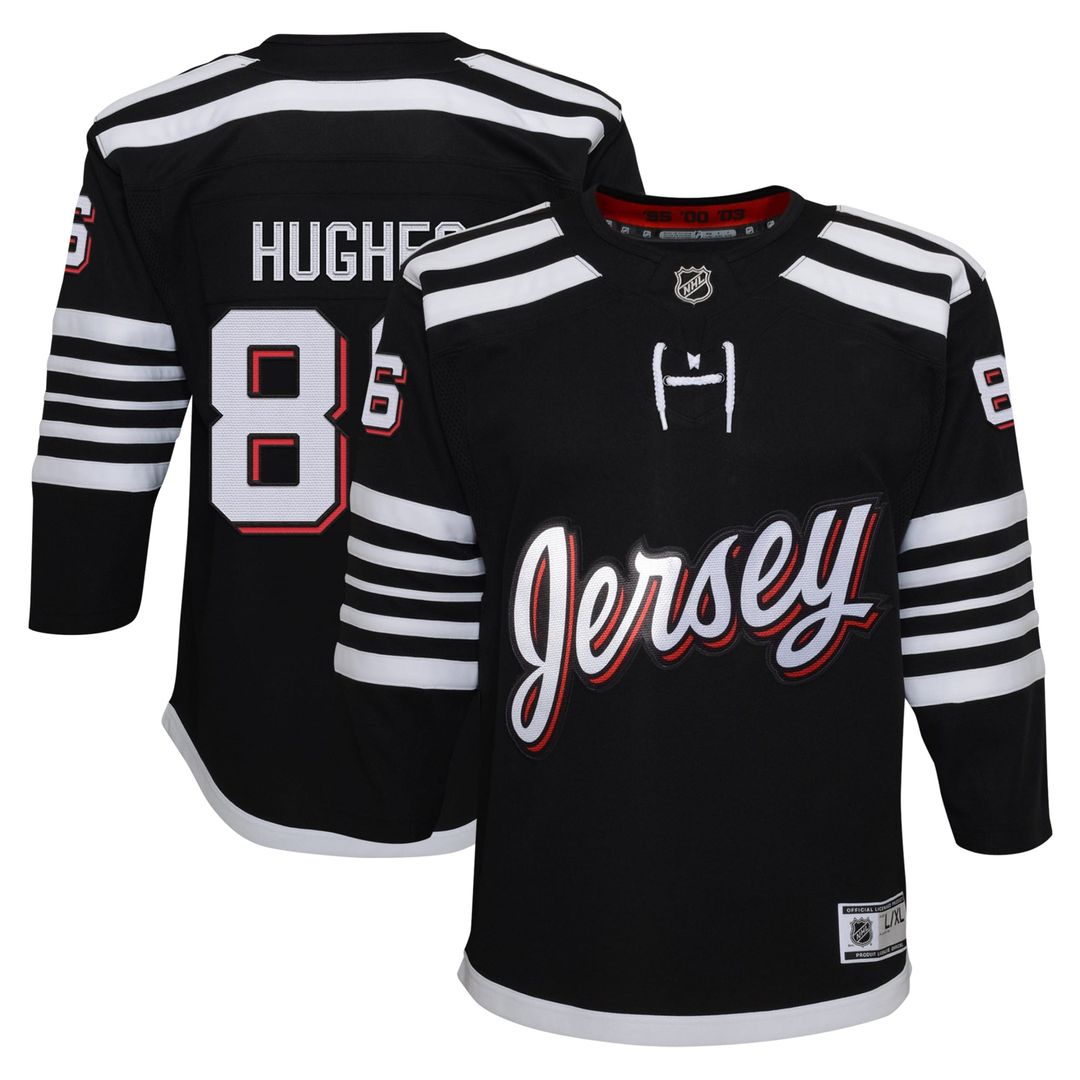 Jack Hughes New Jersey Devils Youth Home Premier Player Jersey - Red