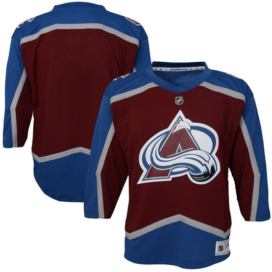 Colorado Avalanche Youth Home Blank Replica Jersey - Burgundy