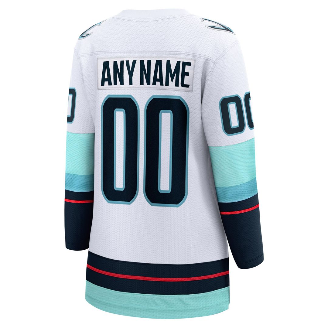 Seattle Kraken Fanatics Women's Home Breakaway Custom Jersey - Deep Sea Blue