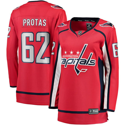 Ilya Protas Washington Capitals Fanatics Women's Home Breakaway Jersey - Red