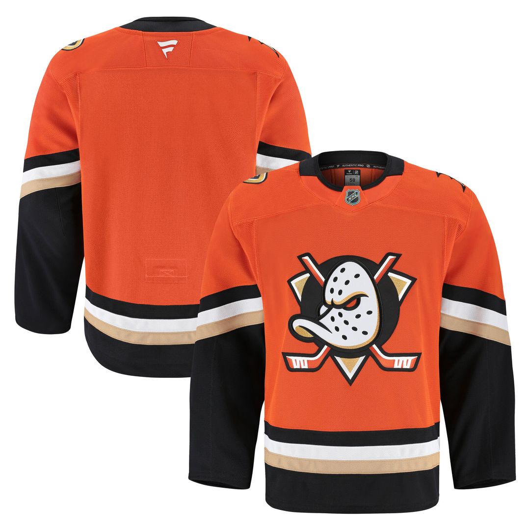Anaheim Ducks Fanatics Home Authentic Pro Jersey - Orange