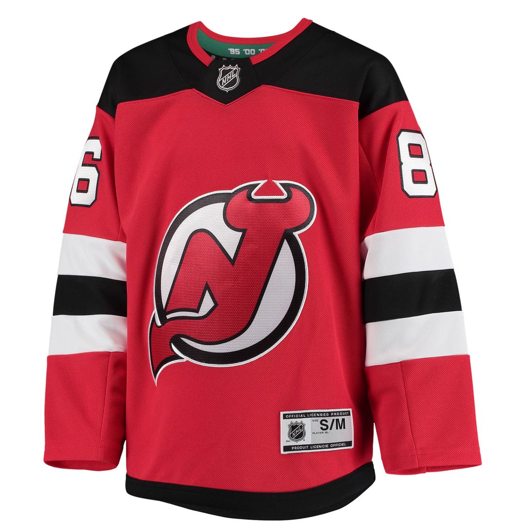 Jack Hughes New Jersey Devils Youth Alternate Premier?Player Jersey - Black
